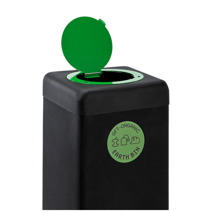 Vepa Bins Afvalbak 60 liter EarthBin Groen Zwart (VB249214)