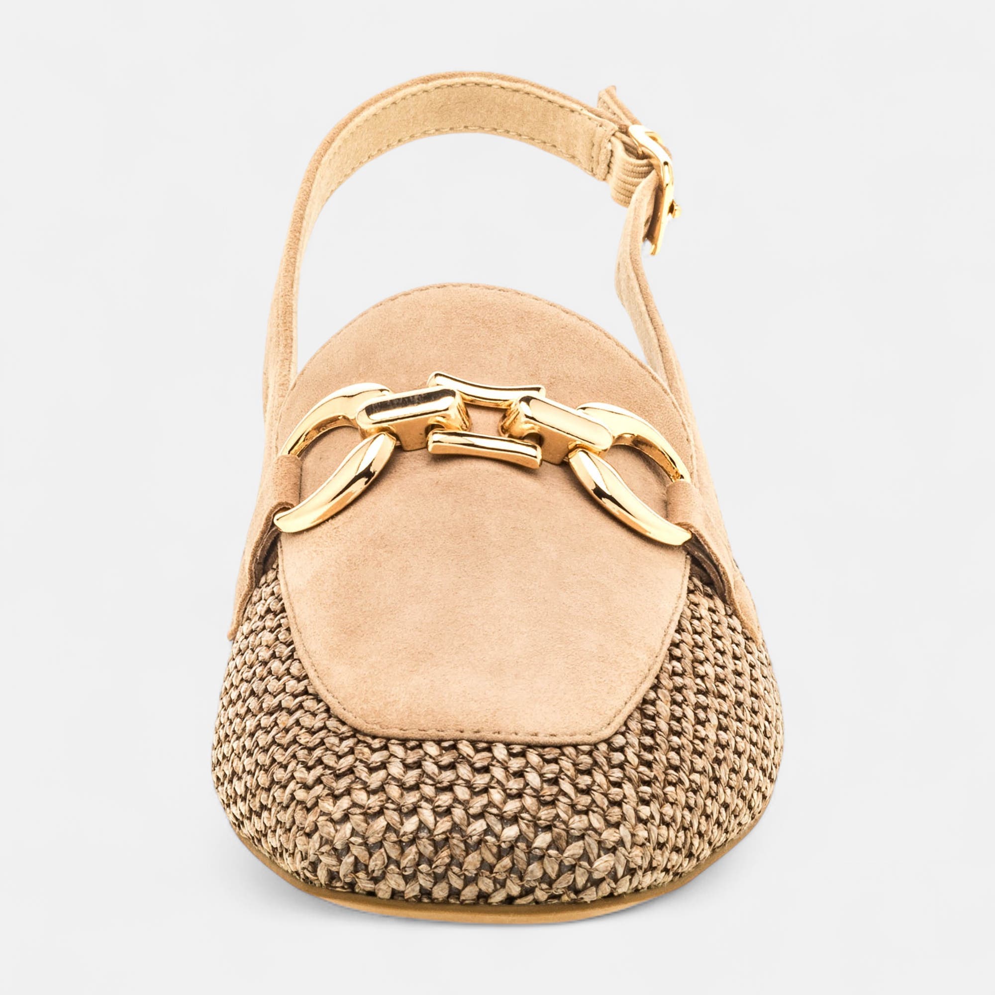 Escarpins avec bride arrière Femme taupe