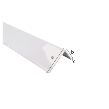 Hoekprofiel aluminium wit 25x25x1x1000mm