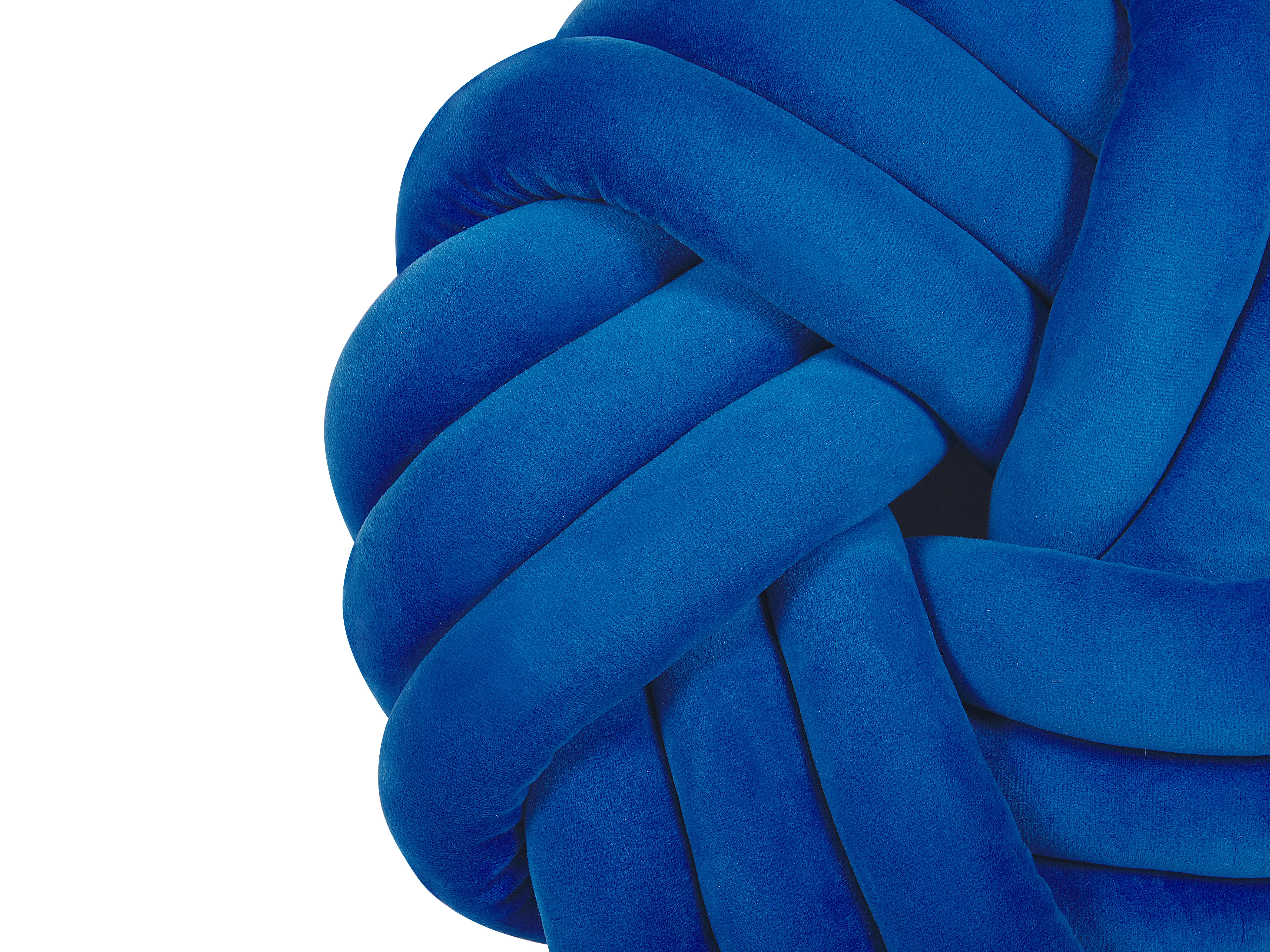 Sierkussen AKOLA Fluweel 30 x 30 cm Blauw effen