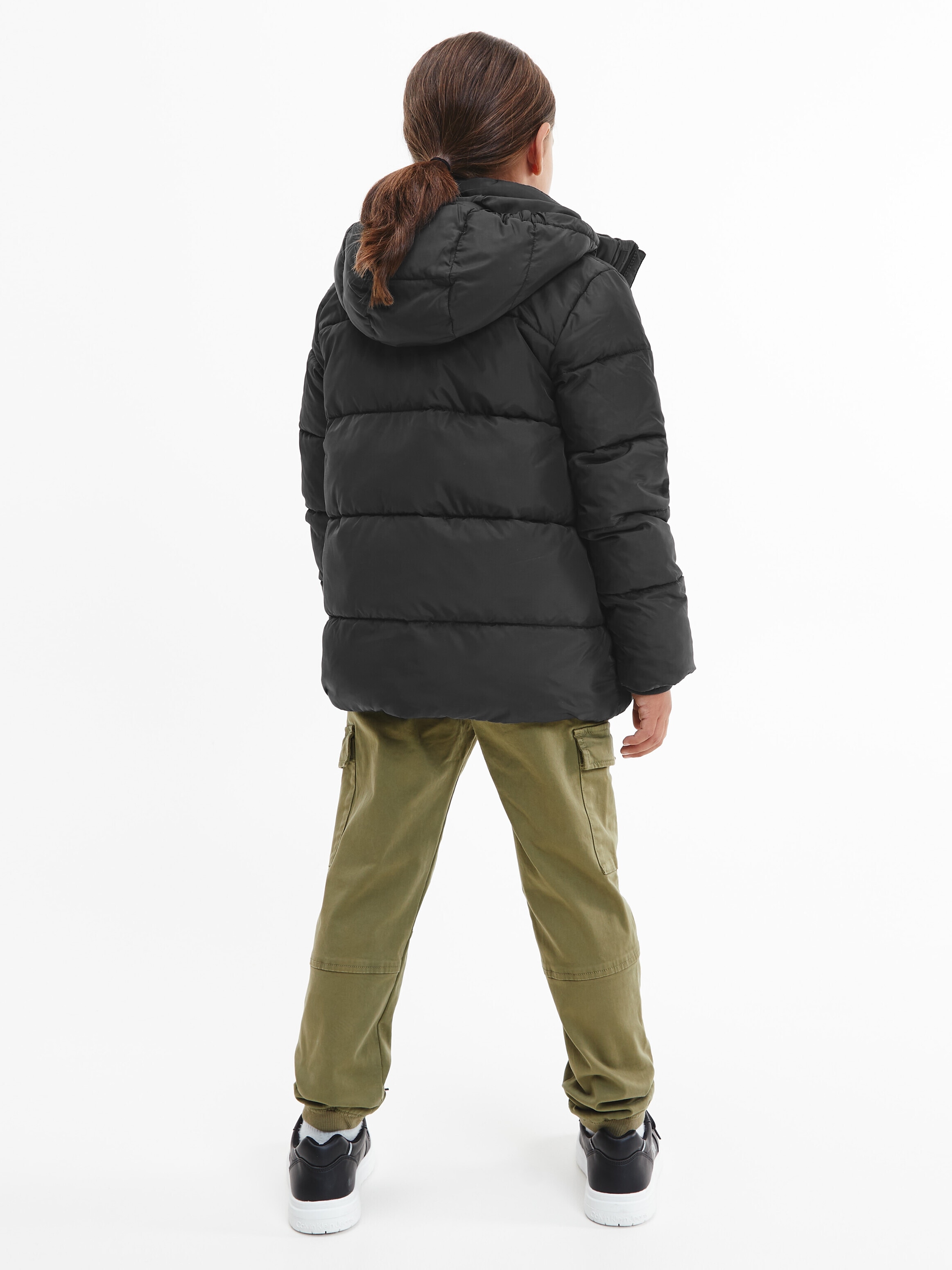 Calvin Klein Jeans Winterjacke »ESSENTIAL PUFFER JACKET« mit Kapuze für Kinder bis 16 Jahre und Calvin Klein Markenlabel