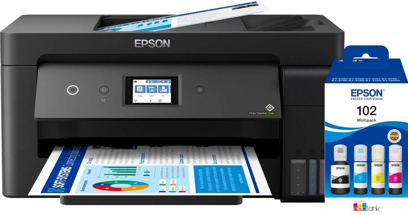 Epson EcoTank ET-15000 - 4-in-1 Kleureninkjetprinter - A3 Formaat - Inclusief 1 Set Extra Inktflesjes