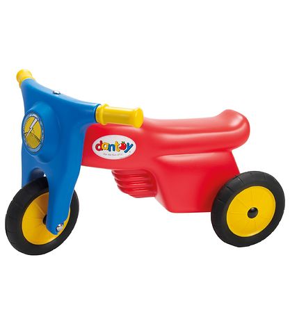 Dantoy Motorcykel m. Gummihjul - R?d/Bl?