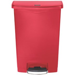Collecteur à pédale Slim Jim, 90 litres, blanc