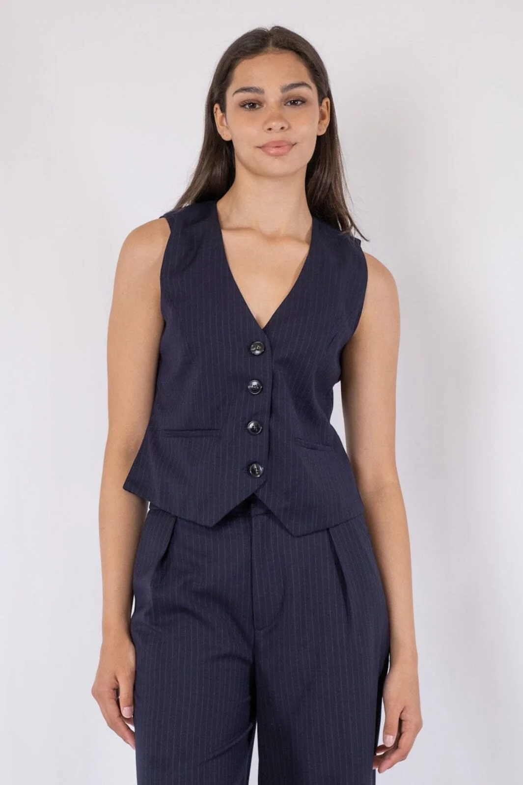 Neo Noir Vendetta N Pinstripe Waistcoat