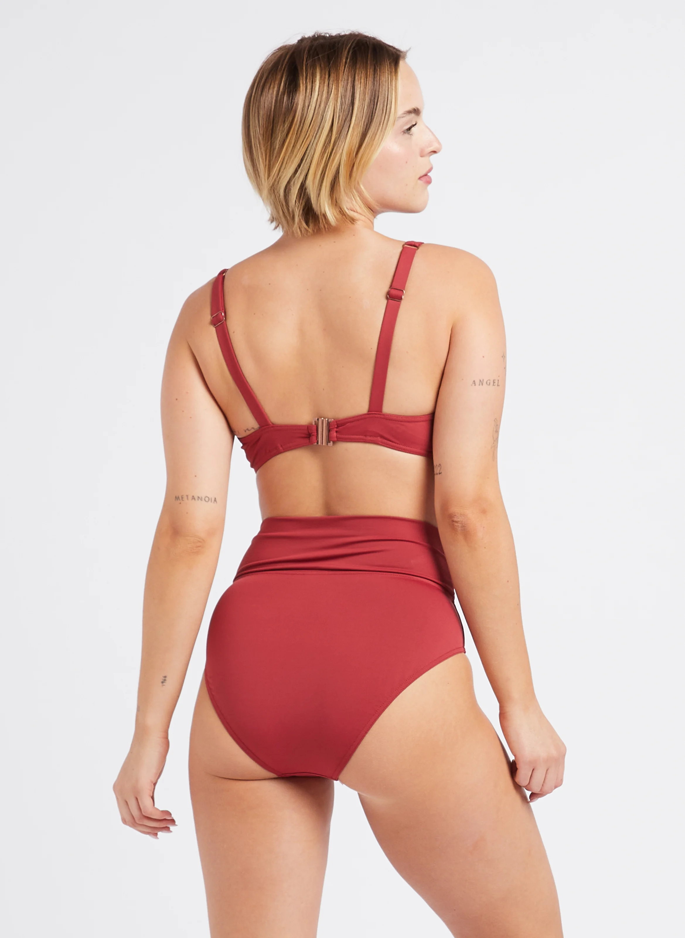CELEBES - Bas de maillot de bain taille haute| Rose