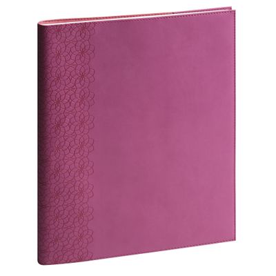 Exacompta Cordoba Easytime - Agenda de bureau 21 x 27 cm - 2025 - semainier - reliure à anneaux métalliques - 27S - ivoire - floral - disponible dans différentes couleurs