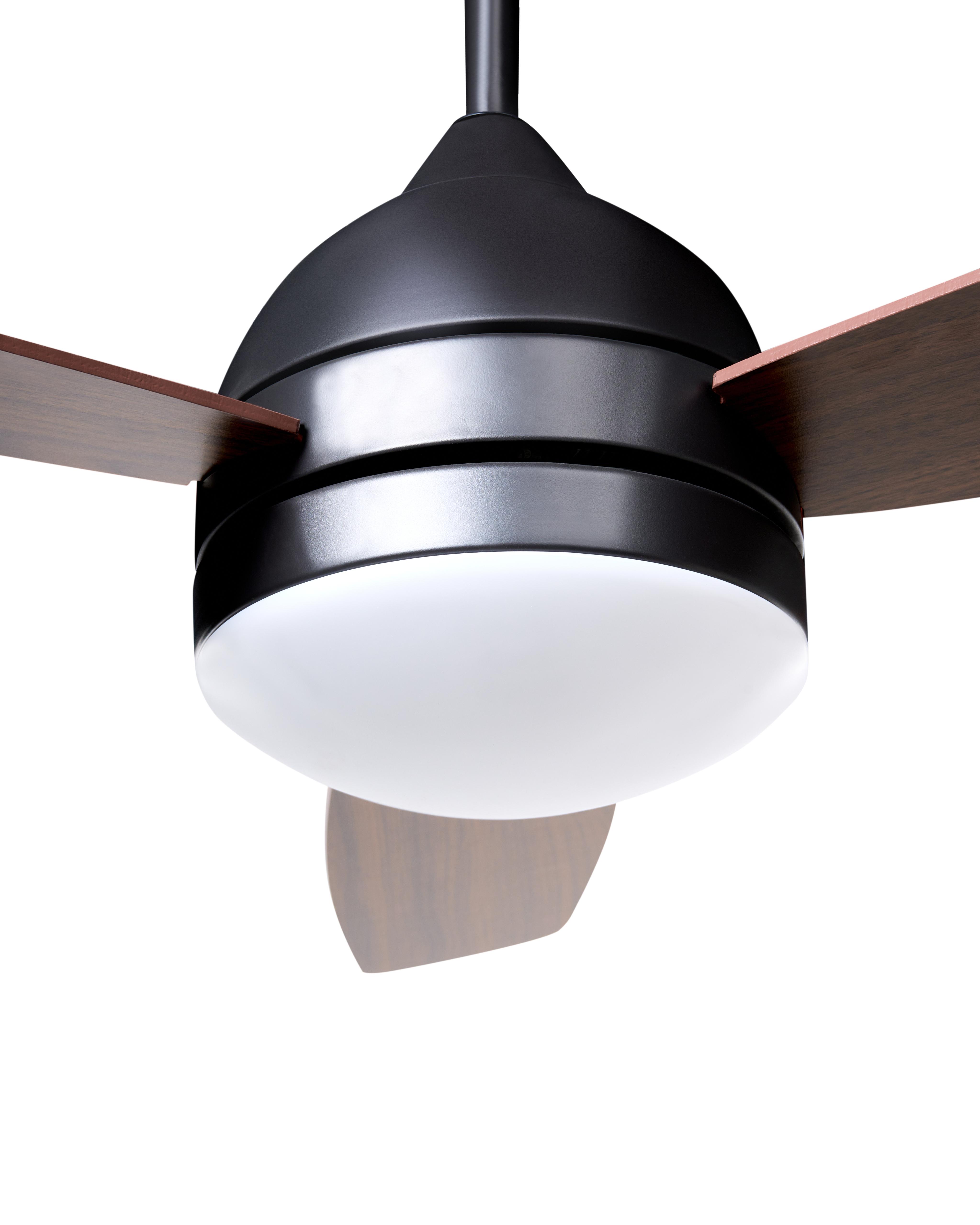 Plafondventilator met verlichting MANSALA met afstandsbediening LED Donkerbruin
