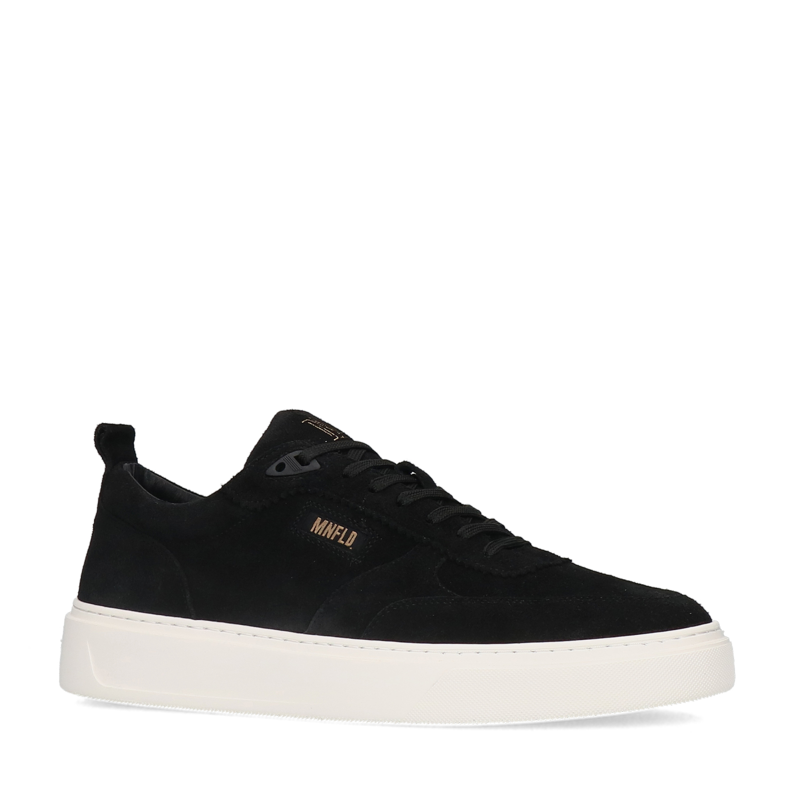 Zwarte suède sneakers