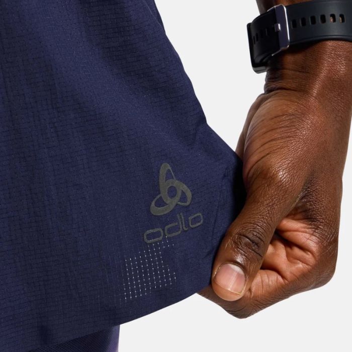 Odlo Herre Shorts Zeroweight 2in1 5 Inch Shorts Blå