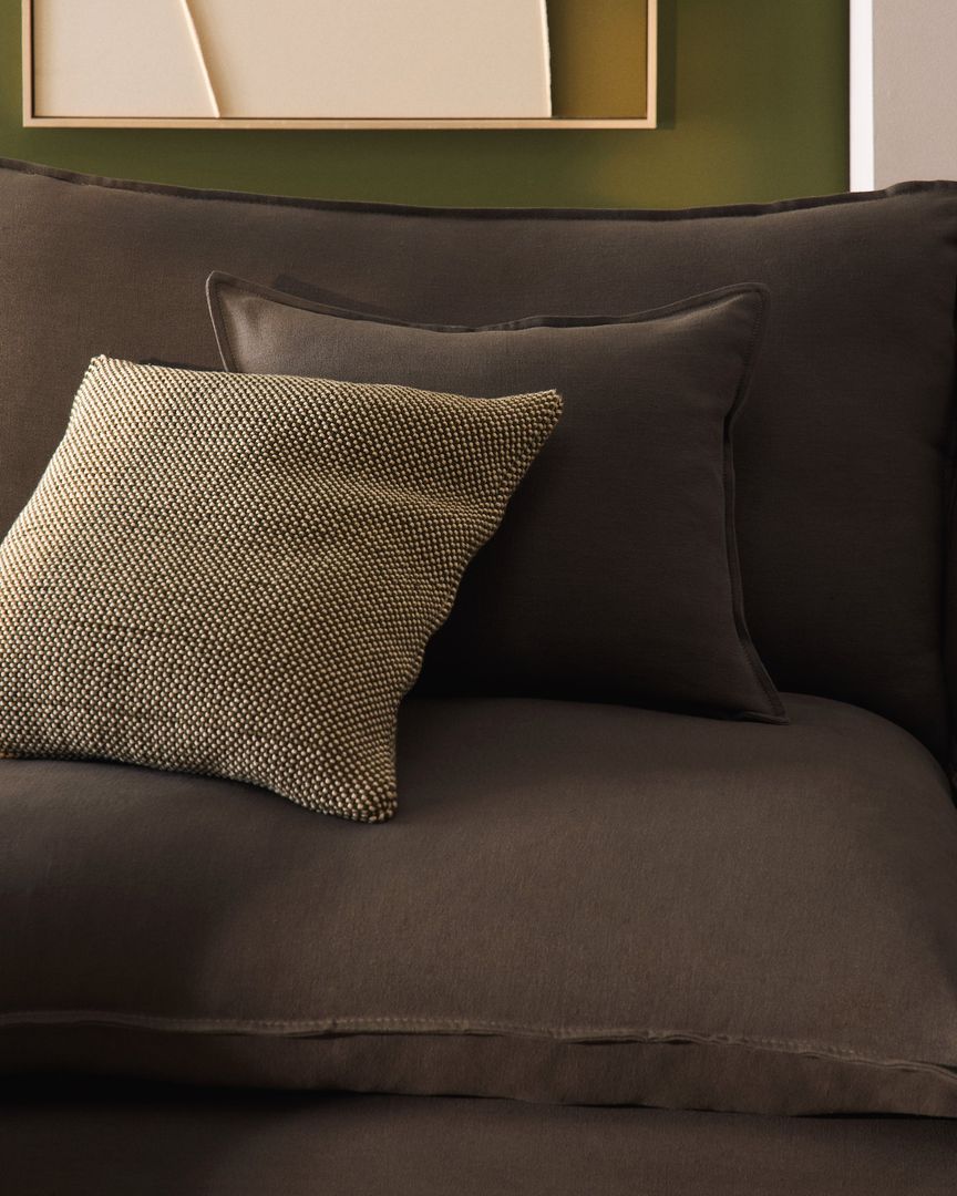 Kave Home   Anarela 2-Zitsbank + Hocker