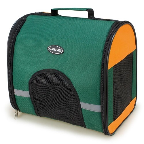 Bolsa marrom para transportar cães