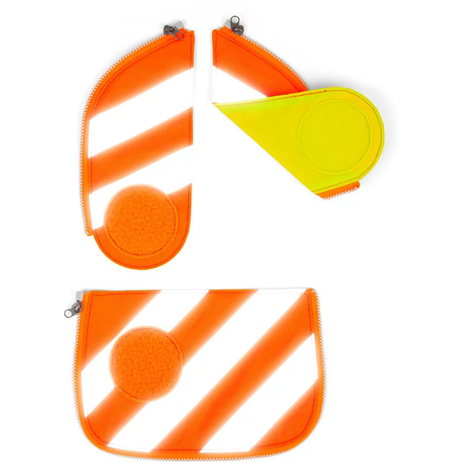 Ergobag Zubehör Cubo Light - Sicherheitsset 3tlg. (bis Modell 2018) orange