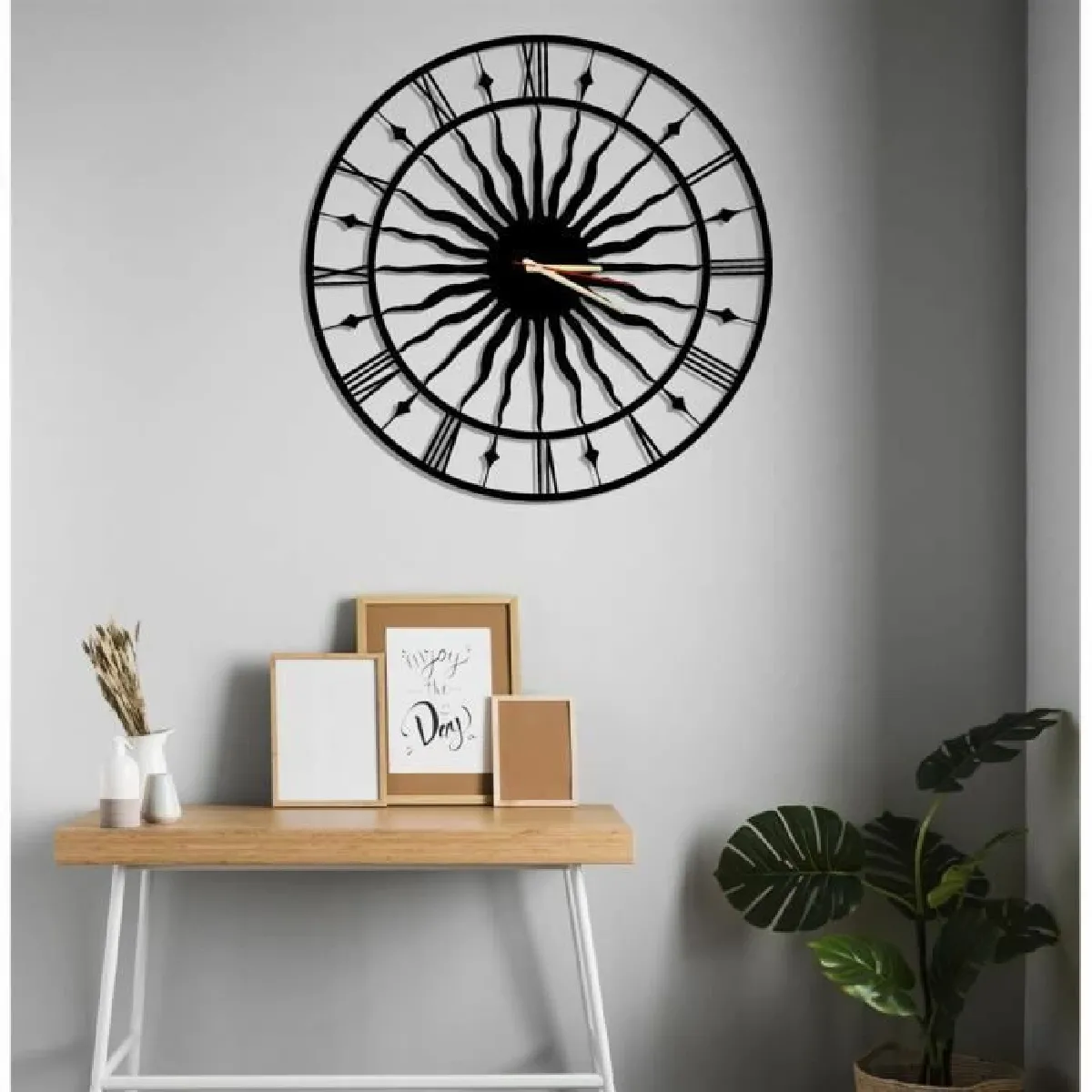 DEKORY Mercur - Horloge Murale Métal 50 cm