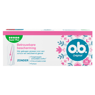 OB Original Tampons Super Plus - met gebogen groeven 16ST