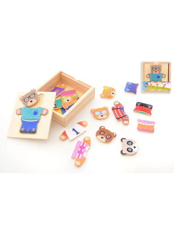 COFFRET PUZZLE OURS 18 PCES