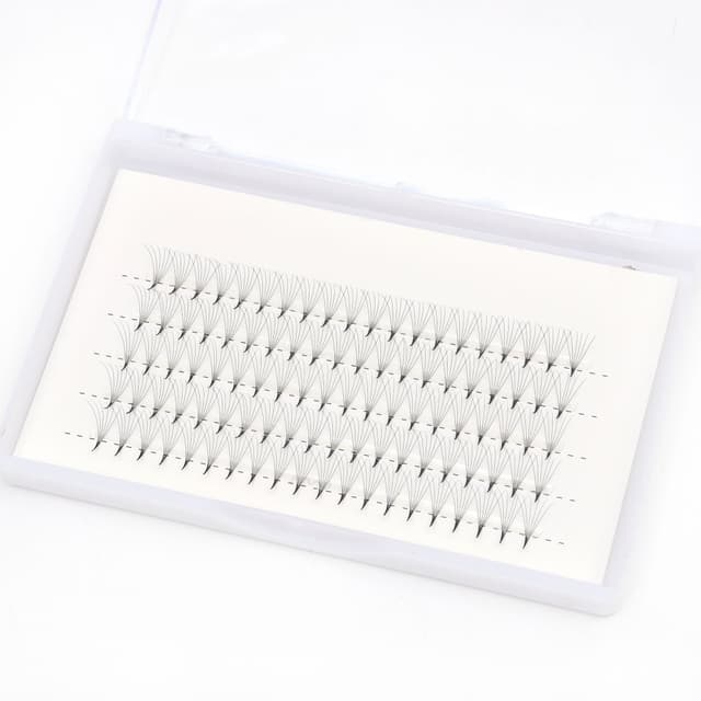 Vippeklaser eyelash extension 6D-D 100-dele Sort 9 mm