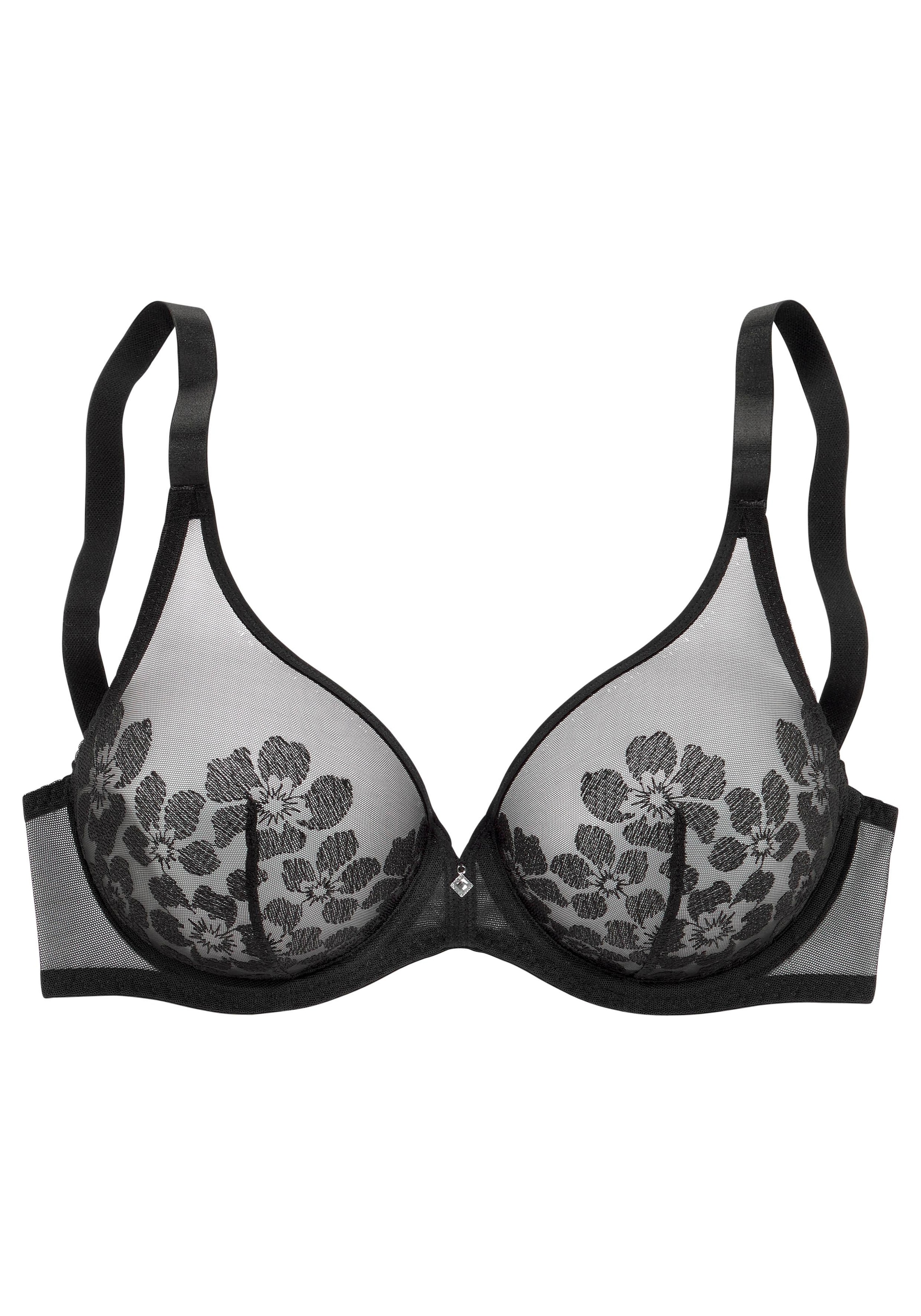 LASCANA Belle Affaire Bügel-BH , aus transparenter Stickerei Spitze, sexy Dessous, Reizwäsche