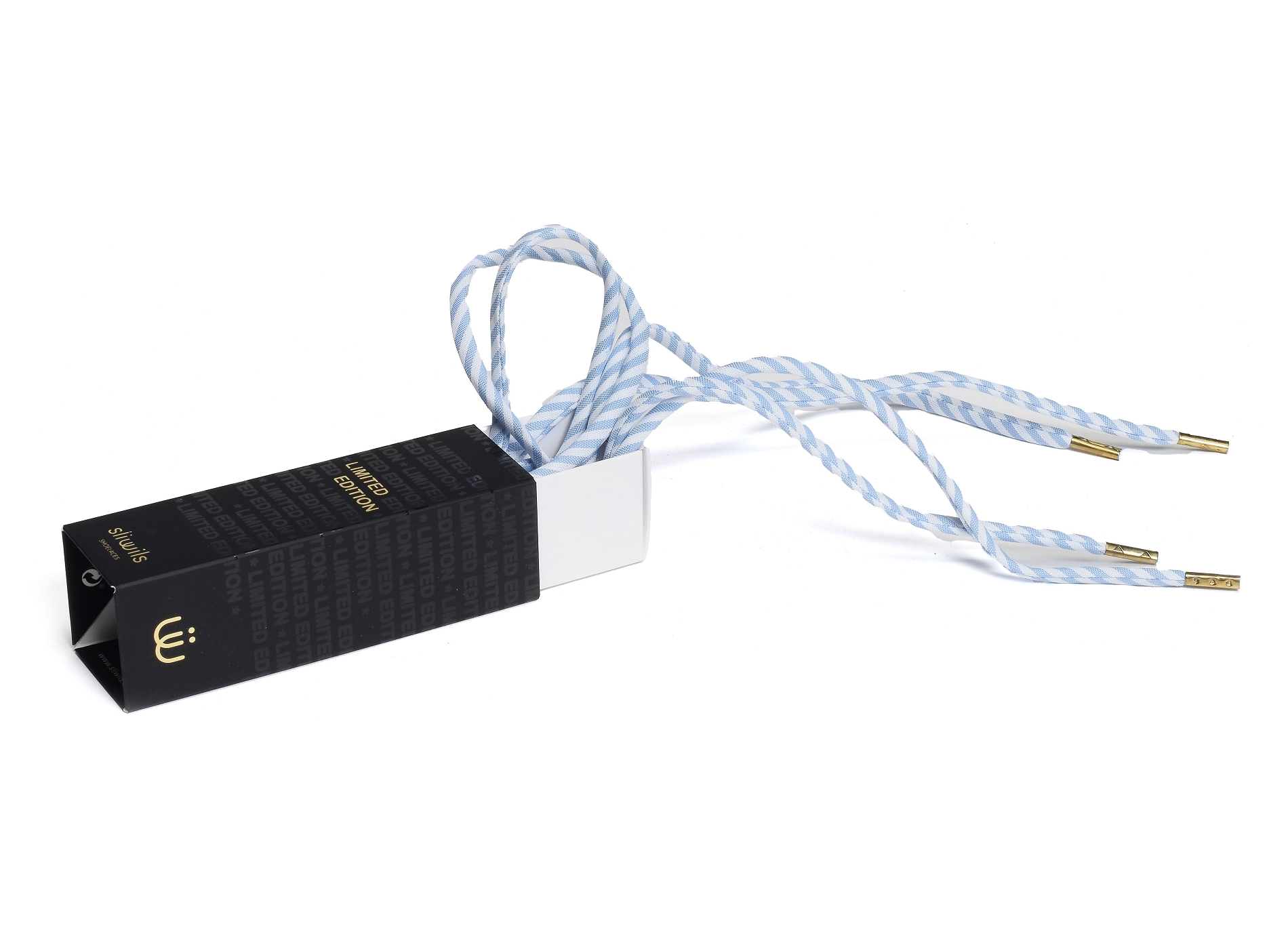 Lacets ltd edition blanc bleu