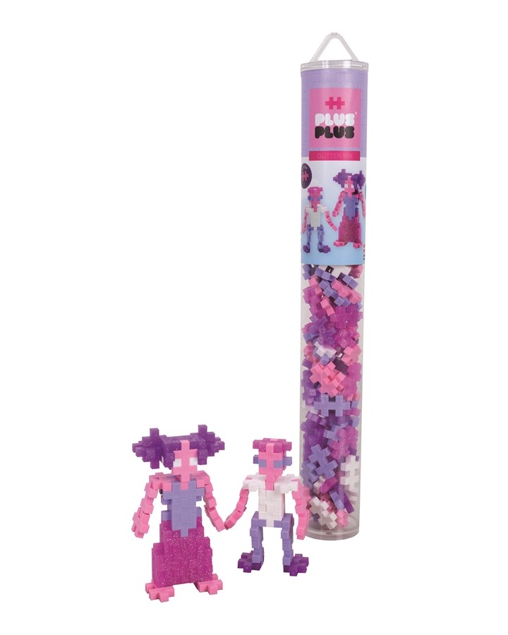 Plus Plus - Tube med 100 brikker - Glitter Mix (4244)