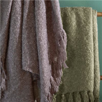 Plaid à franges - 240 g/m²