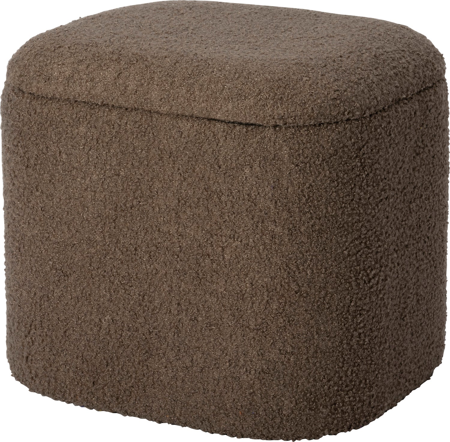 Intratuin poef met opbergruimte Maysa bruin 36 x 30 x 30 cm