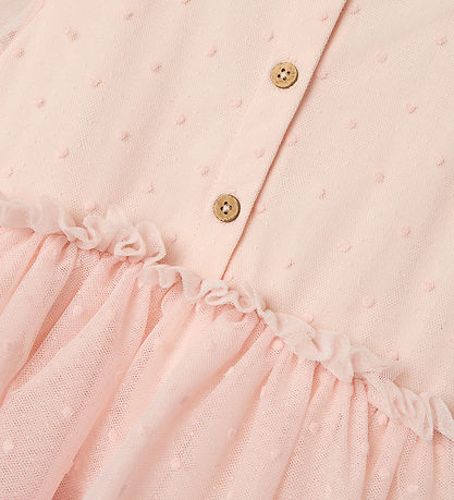 Lil' Atelier Kleid - NmfFrilla - Tüll - Peach Blush