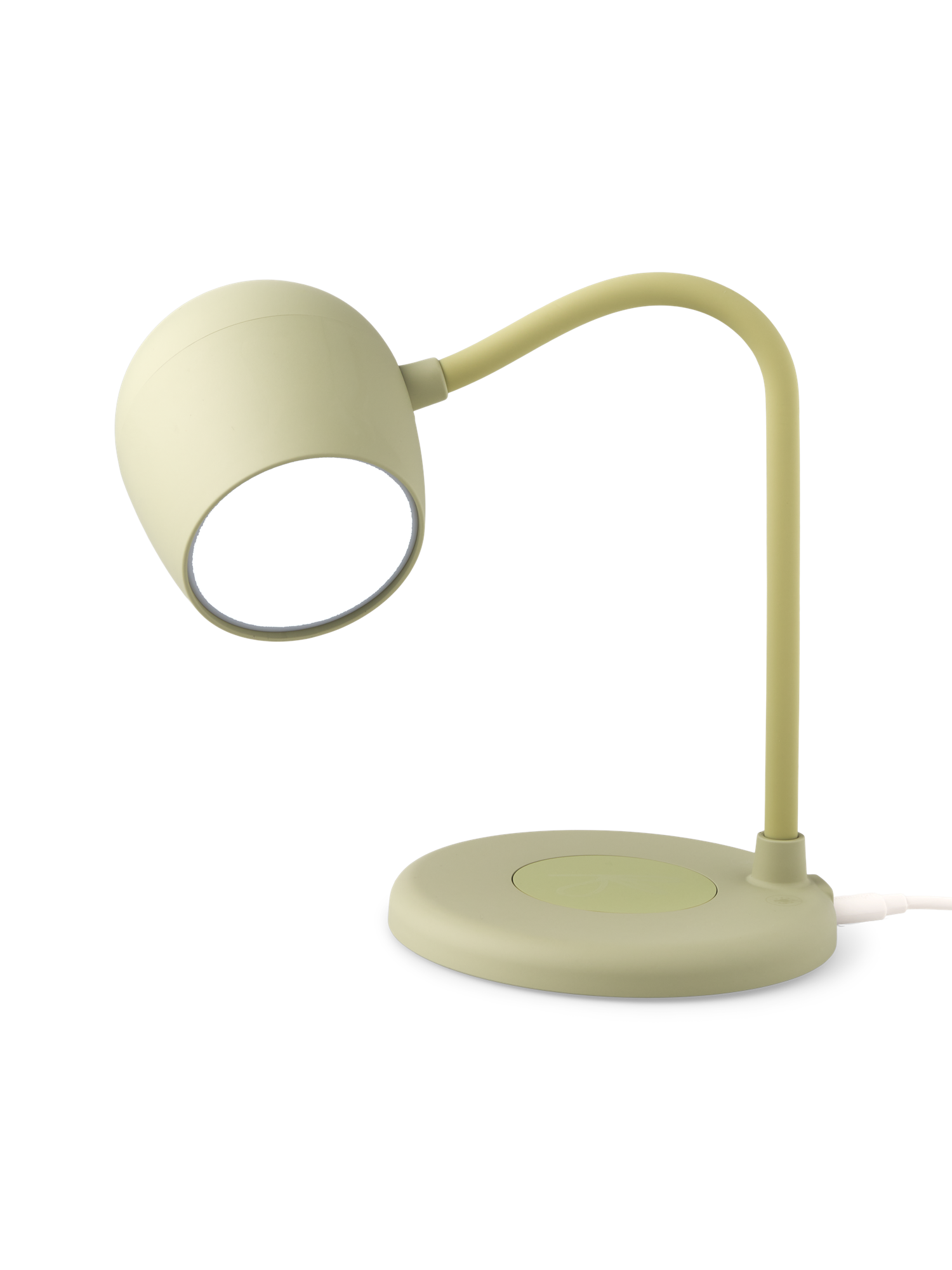 Bordlampe med højttaler | ABS/metal/silikone. 12 x 12 x 32 cm. | Milky Green | Kreafunk