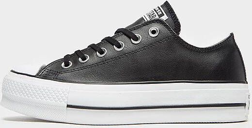 Converse Chuck Taylor All Star Platform Low Leather Schoenen Black Leer Foot Locker