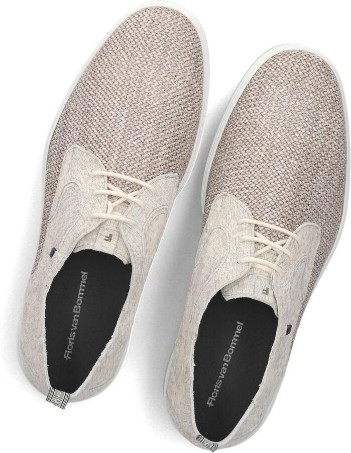 FLORIS VAN BOMMEL Veterschoenen Heren Sfm-30309 De Dijker Maat: 46 Materiaal: Textiel Kleur: Beige