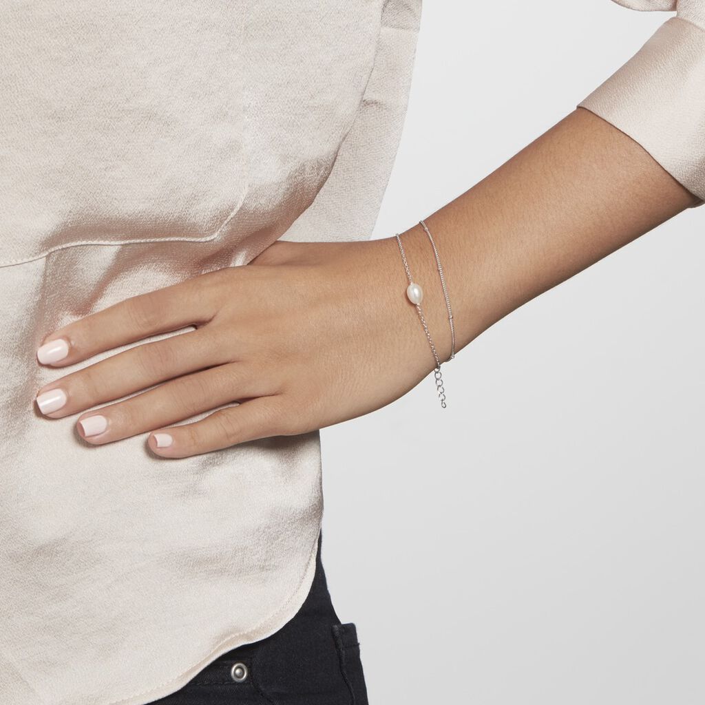 Bracelet Savino Argent Perle De Culture