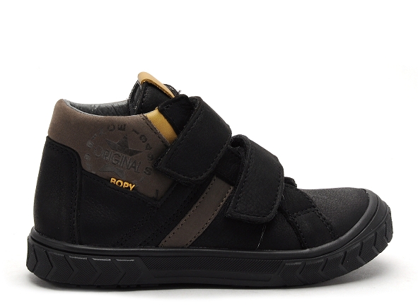 Bopy boots bottine enfant voltaire noir