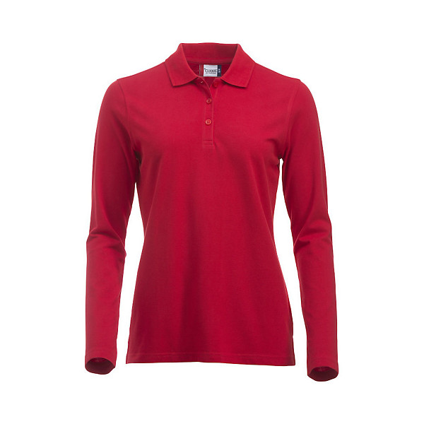 CLIQUE Polo ML Femme Rouge XL