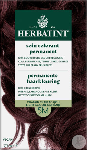 Herbatint Soin Colorant Permanent 5M Châtain Acajou Clair 1 Kit
