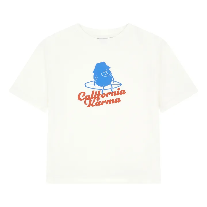 Hundred Pieces T-shirt Manches Courte Coton Bio | Ecru