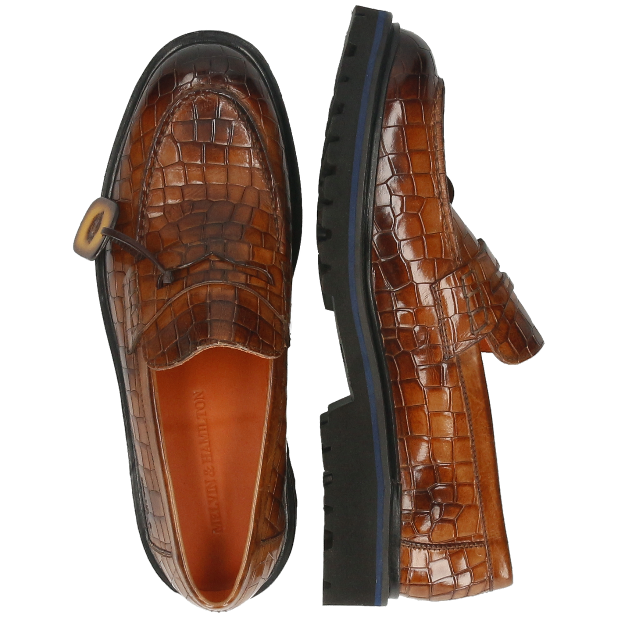 PIERCE 9 - Mocassins à semelle plateforme | Marron