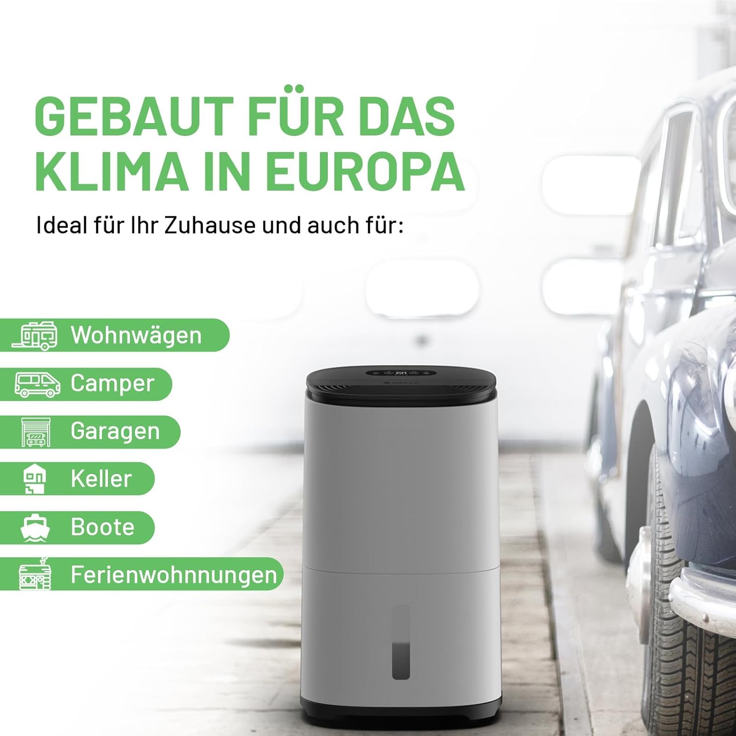 Meaco Ultra Leise Luftentfeuchter - MeacoDry Arete® One 25L Raumentfeuchter & Luftreiniger für Wohnungen, Keller, Schlafzimmer, Garagen