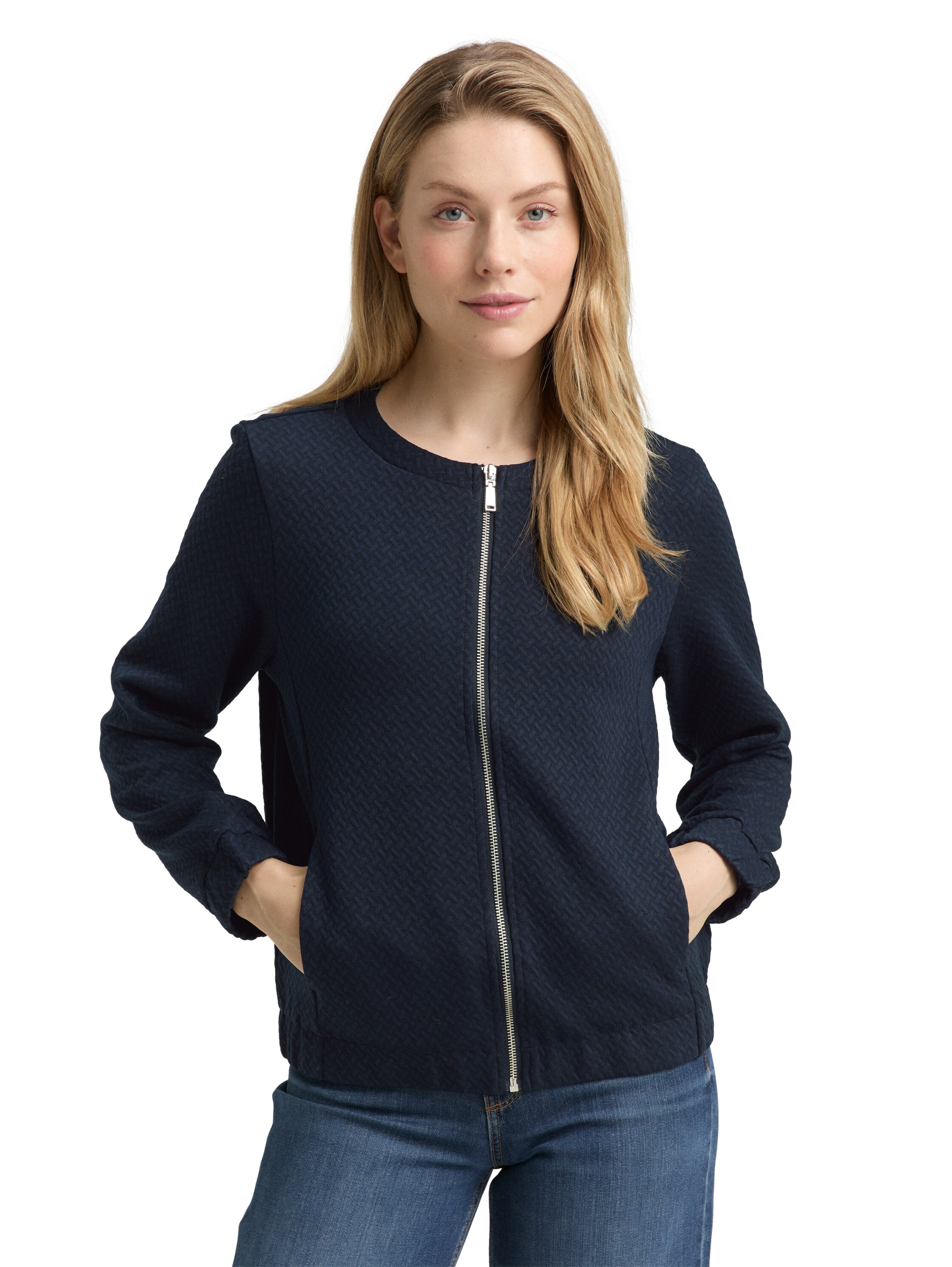 TOM TAILOR Sweatjacke , mit Struktur