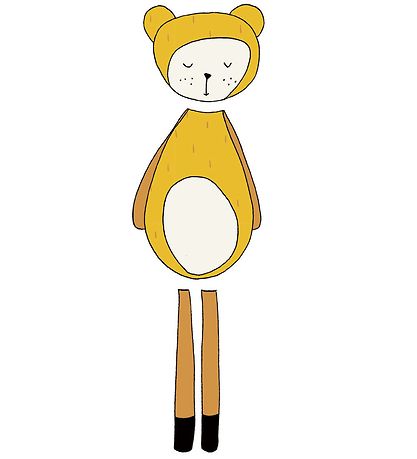 Fabelab Wallstickers - Dreamy Friend Bear - Gelb m. Bär