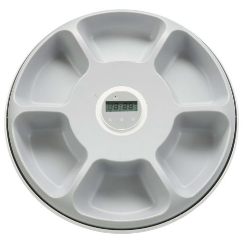 Dispensador automático de ração para cães, branco