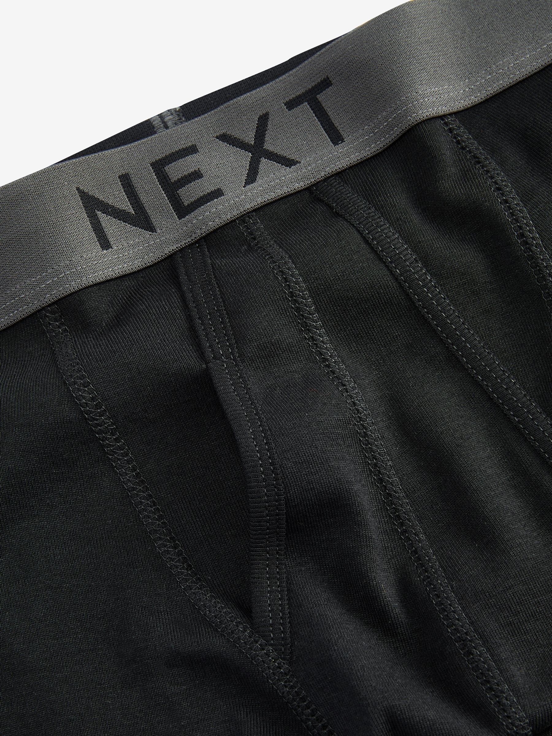 Zwart - Verpakking van 15 - A-frontboxershorts van 100% zuiver katoen