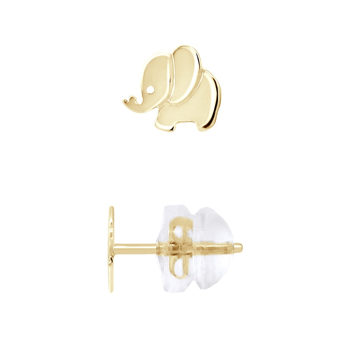 Boucles d'Oreilles ÉLÉPHANT - Or Jaune