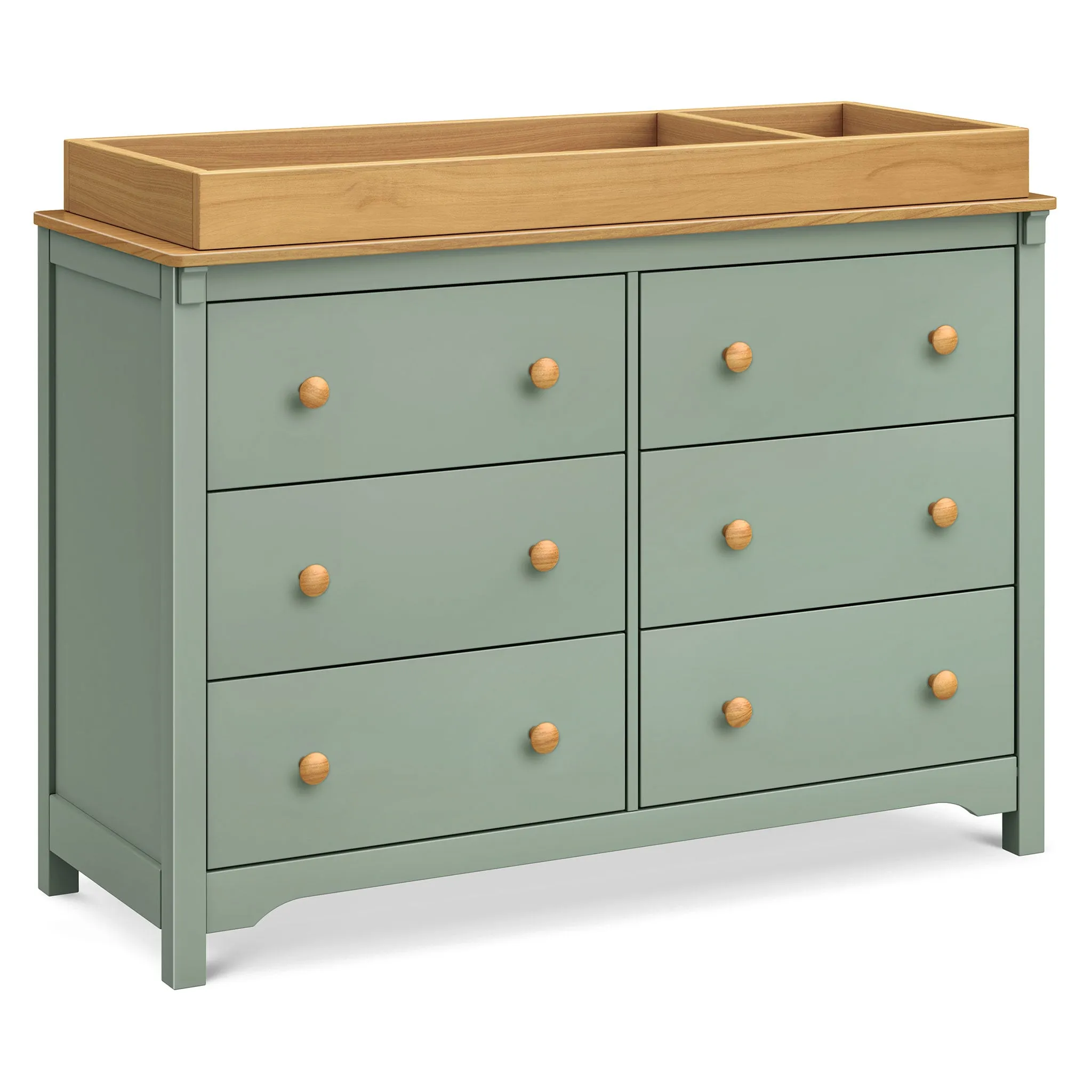 DaVinci Bureau 6 tiroirs Shea - Sauge  miel