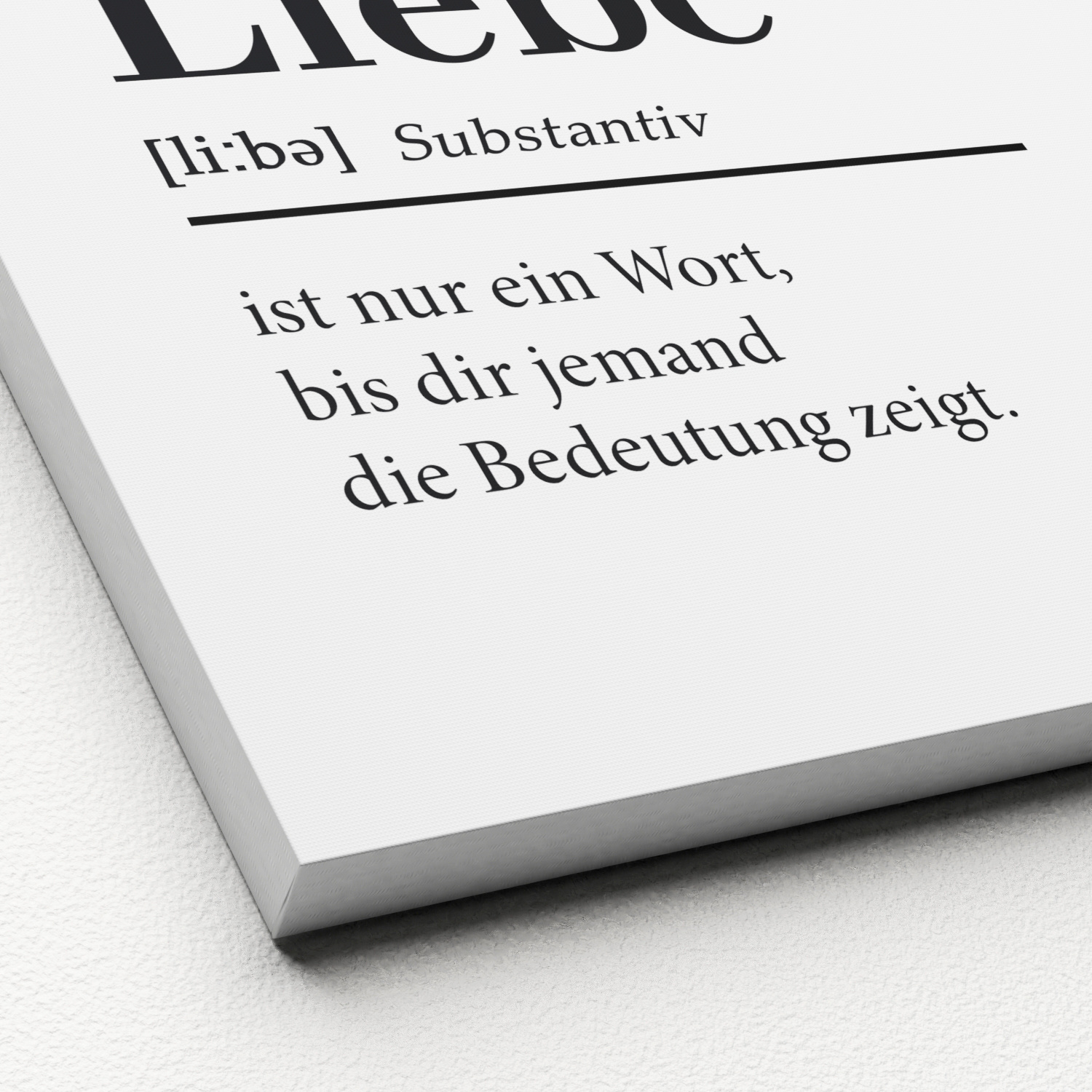 Keilrahmenbild LIEBE