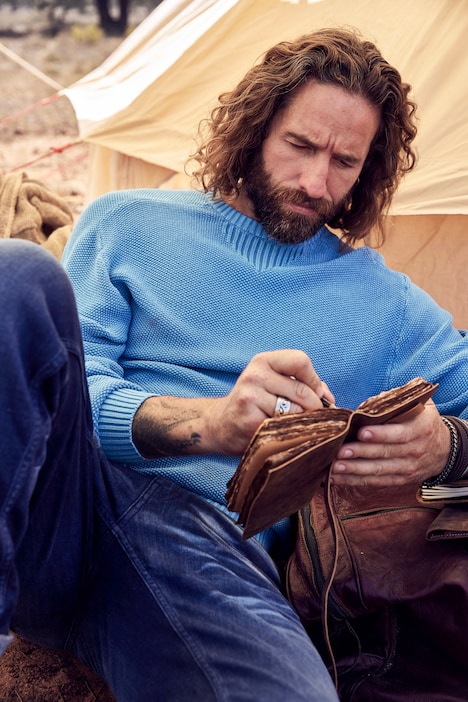 Pullover, Vintage Look, Rundhals