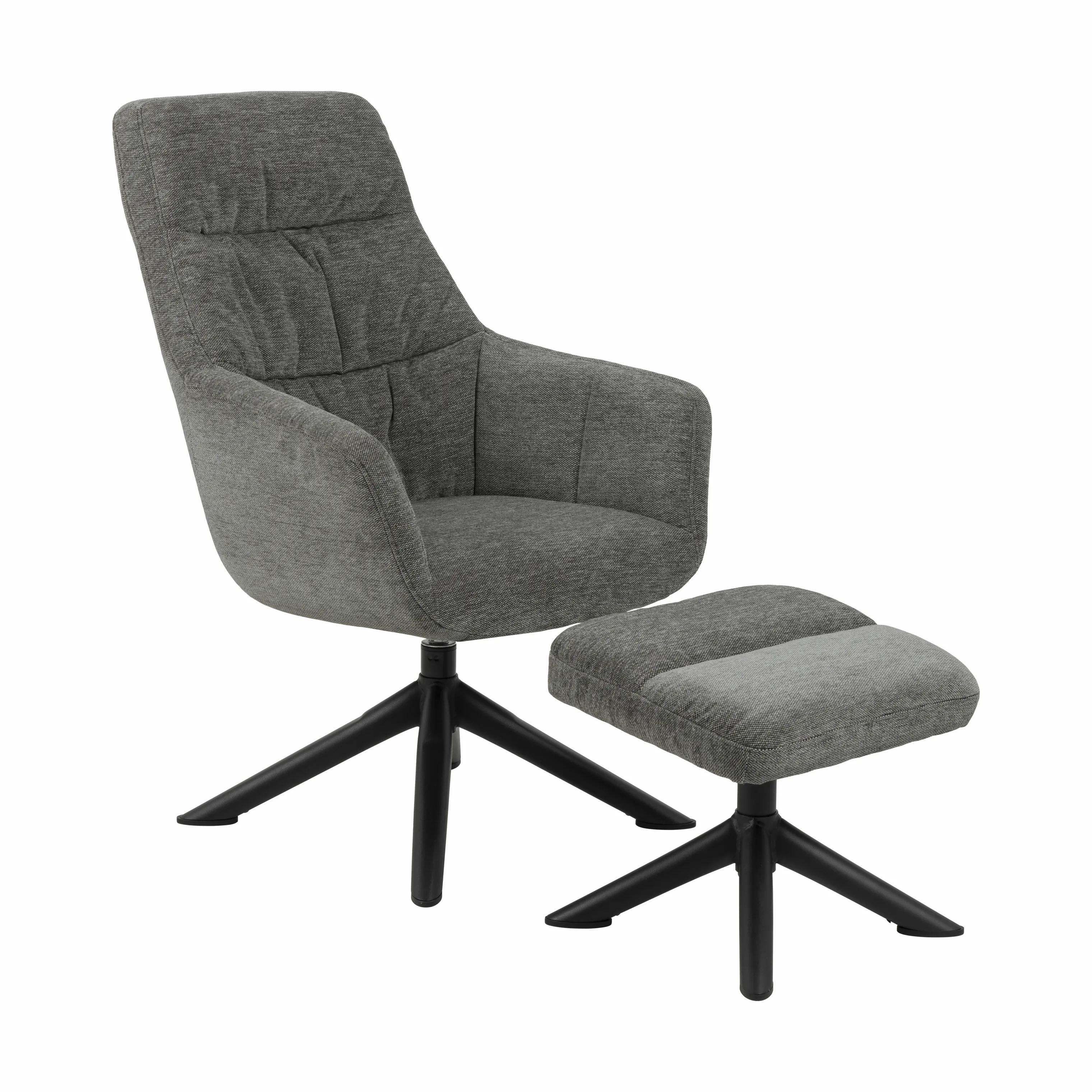 CASA Living Heather Loungestol m. fodskammel
