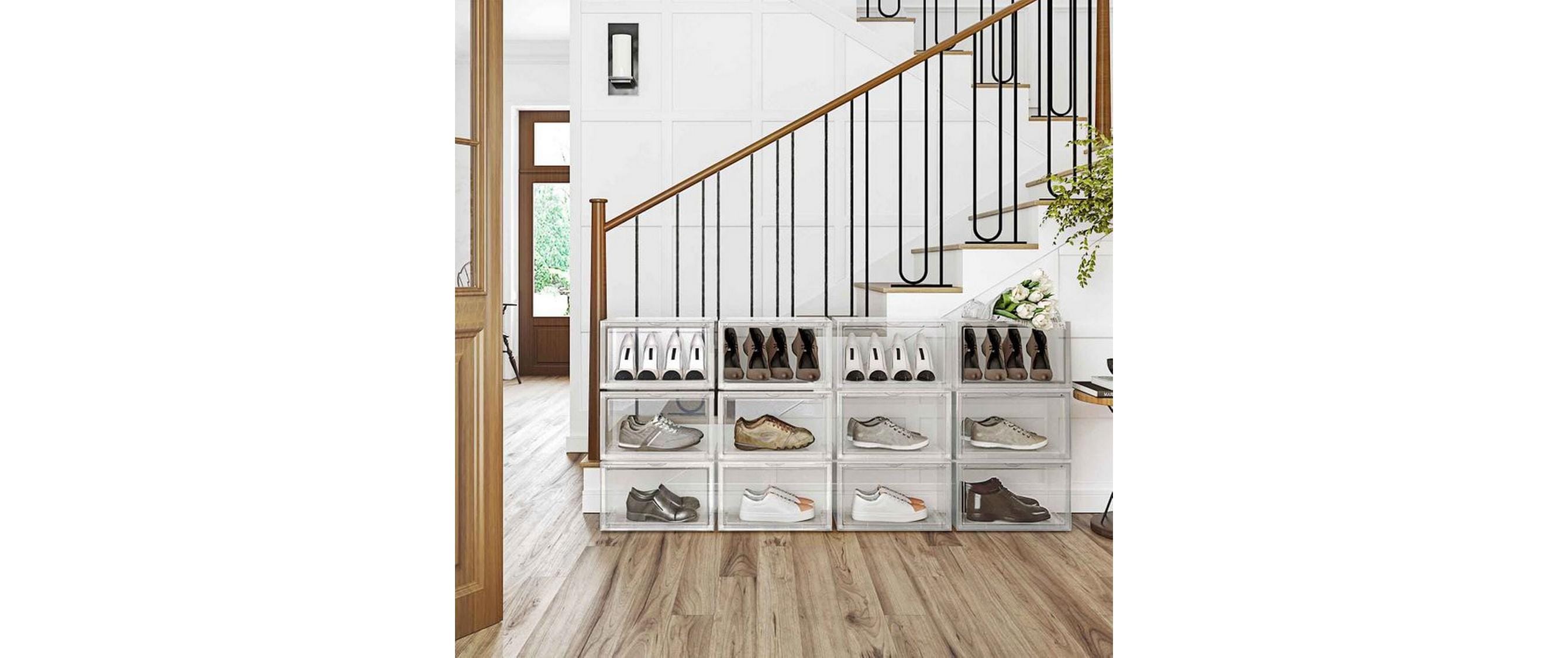 Schuhschrank 6-er Set TransparentSchuhboxen