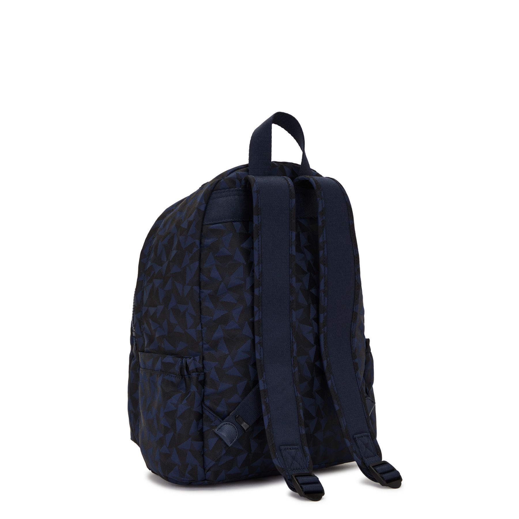 DELIA Sac à Dos Moyen avec Poche Frontale et Poignée Supérieure - Endless Navy Jacquard