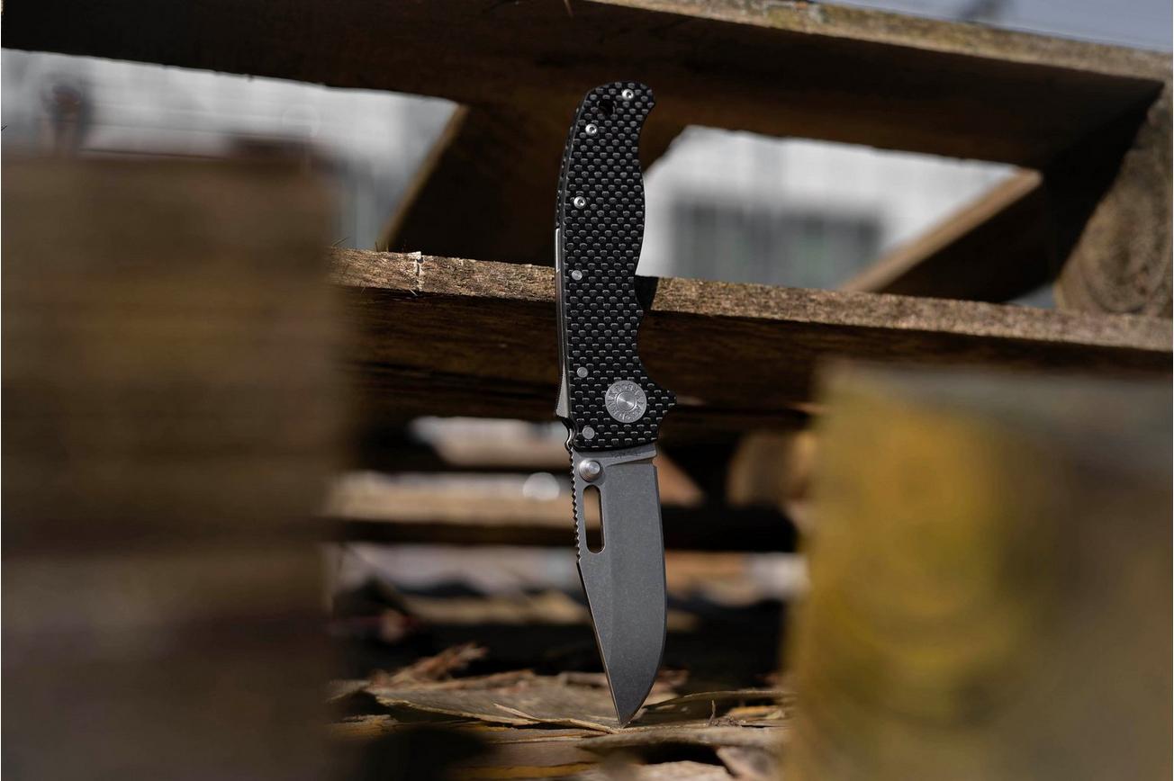 Demko Knives AD20.5 Shark-Lock CPM 20CV Clip Point AD205-20CV-CARBON-CP Carbon Fiber, zakmes