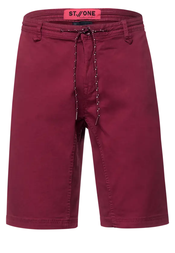 Relaxed Fit Shorts - portwine red